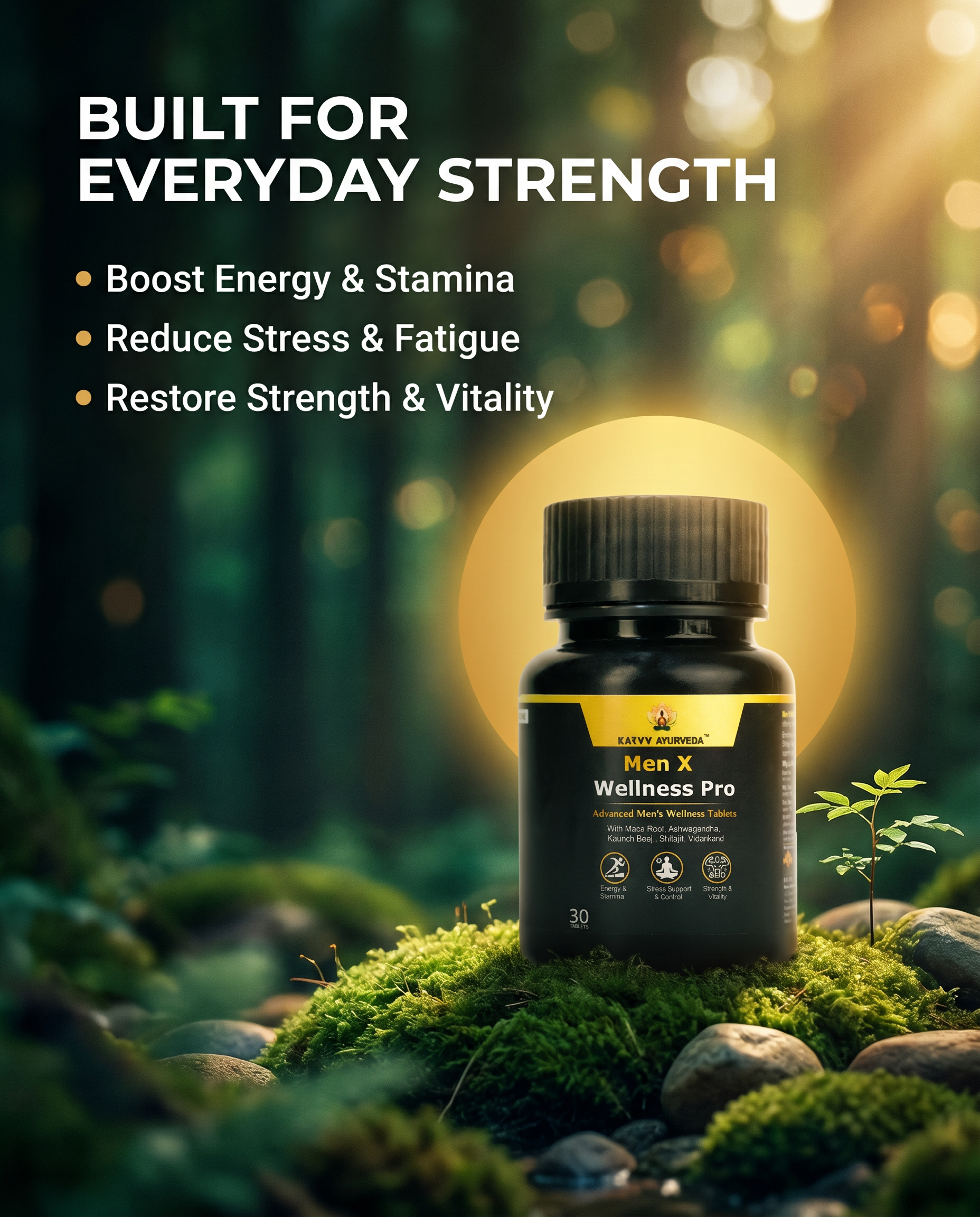 Men X Wellness Pro – Advanced Men’s Strength, Stamina & Vitality Tablets (30 Tablets)